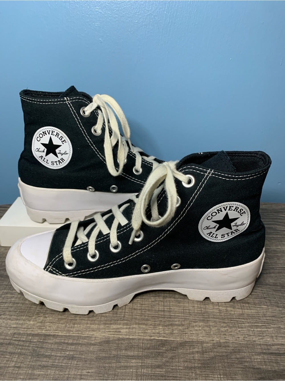 Converse All Star Black Lugged High Trainers